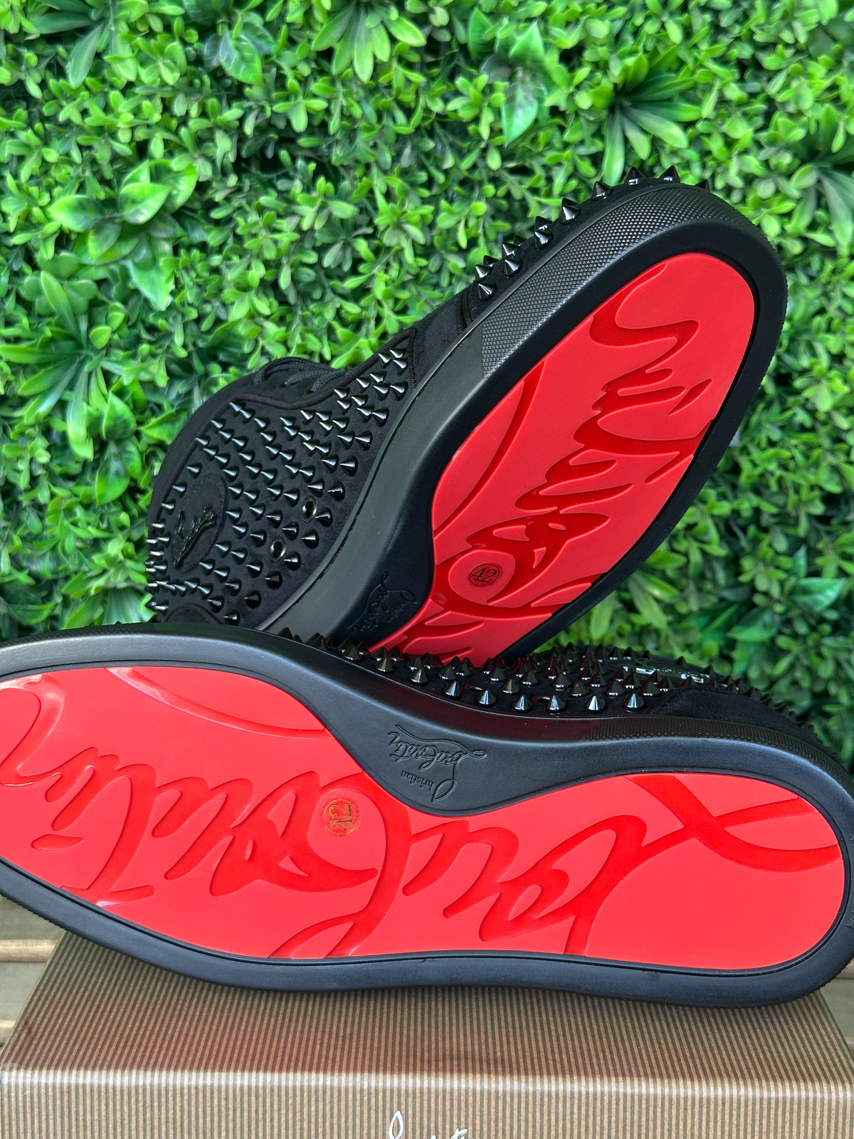Christian Louboutin Spikes High Black
