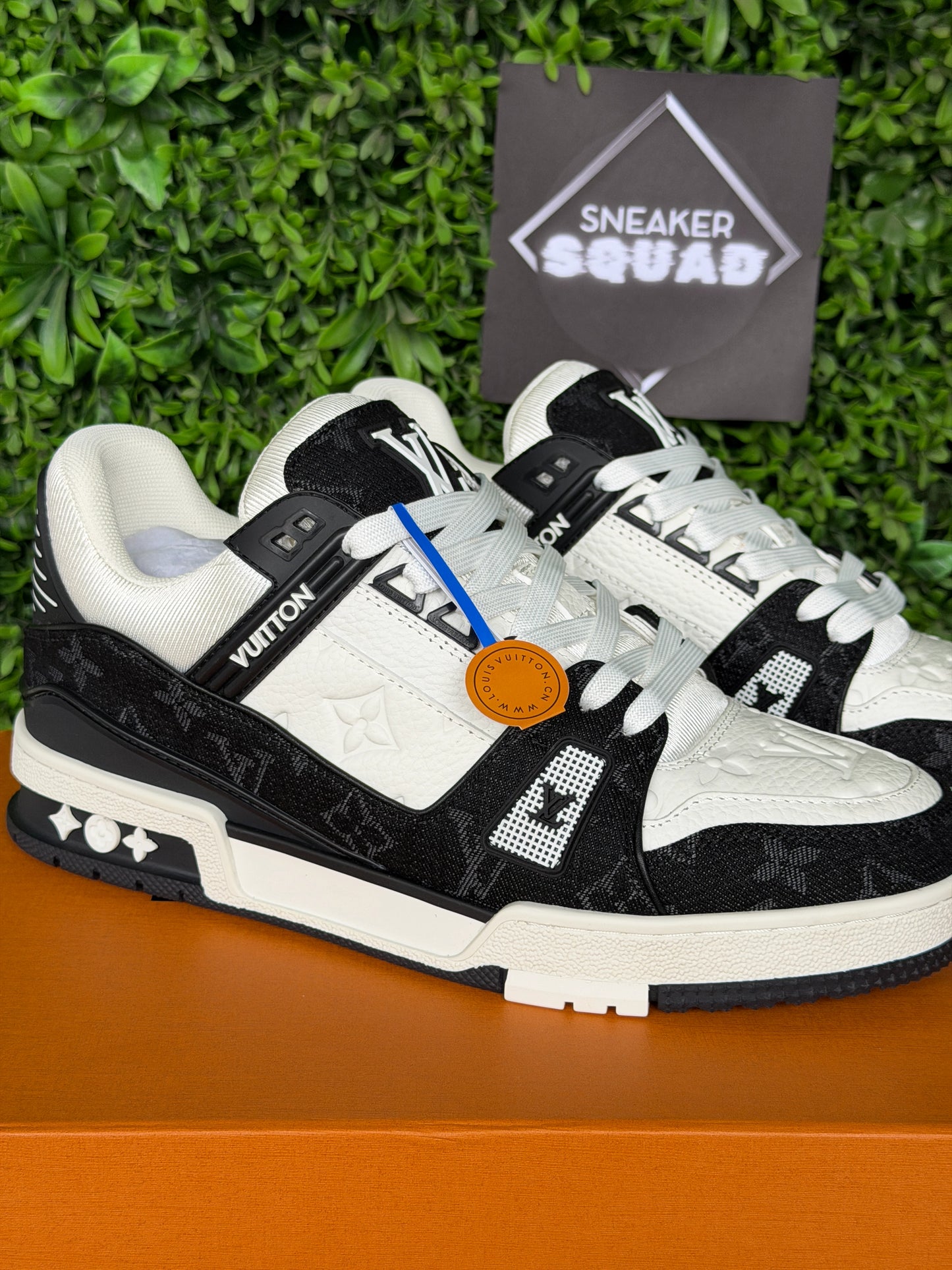 LV Louis Vuitton Trainer Black & White