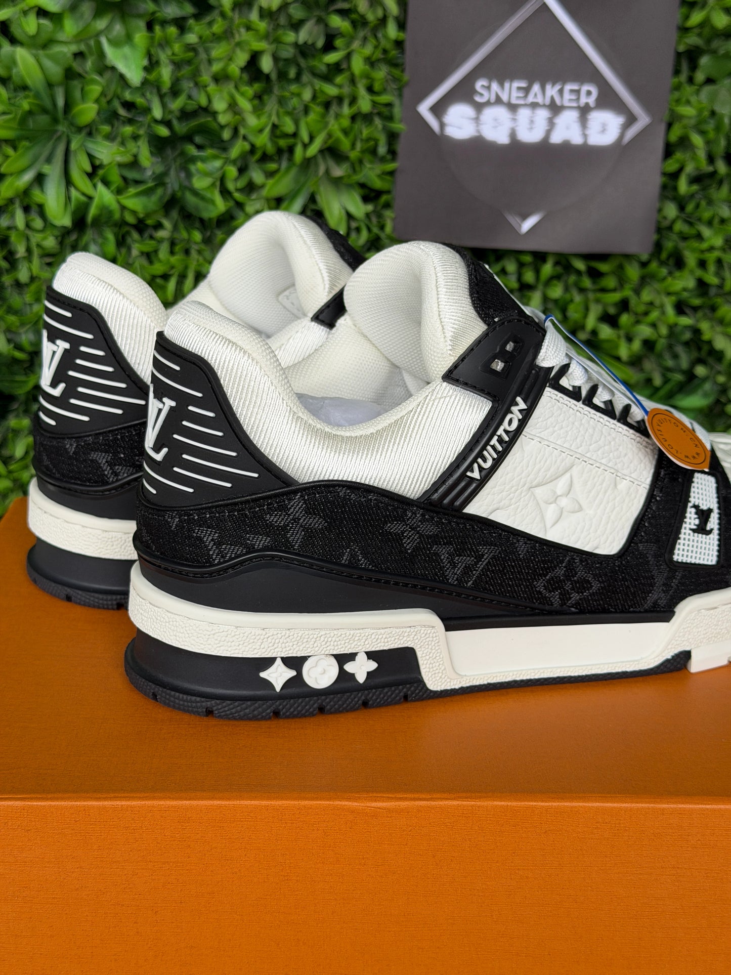 LV Louis Vuitton Trainer Black & White